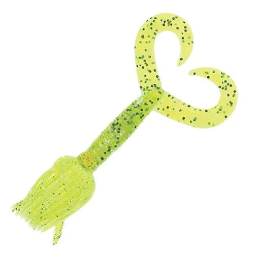 Realistic Lures-Yum Gonzo Grub 5" 10ct Chartreuse Pepper