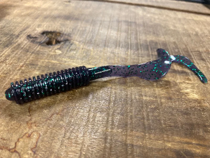 Multi-Color Lures-BCT "My Baits" 6.5" Ribbed Ribbon Tail Worm