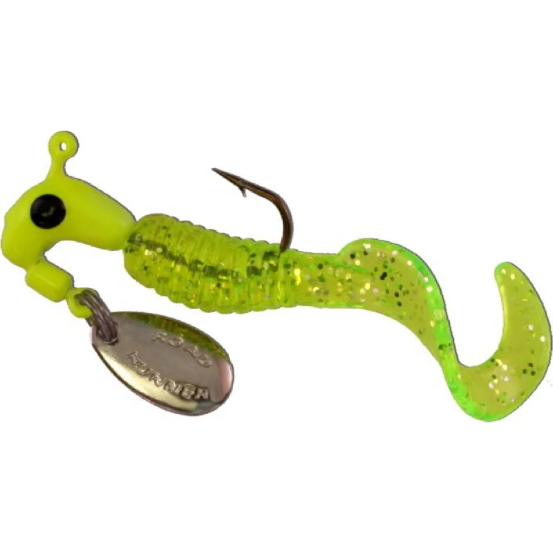 Glow-in-the-Dark Lures-Blakemore Road Runner Curly Tail - 12-Pack