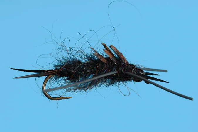 Woolly Bugger Fly Patterns-Solitude's BH Buggy Stone Rubber Legs