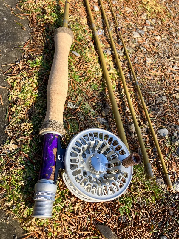 Fishing Rod for Catching Crappie-Purple Haze Beaver Meadow S-Glass  6’6” 3 weight Combo Sale $400.00 off at checkout.