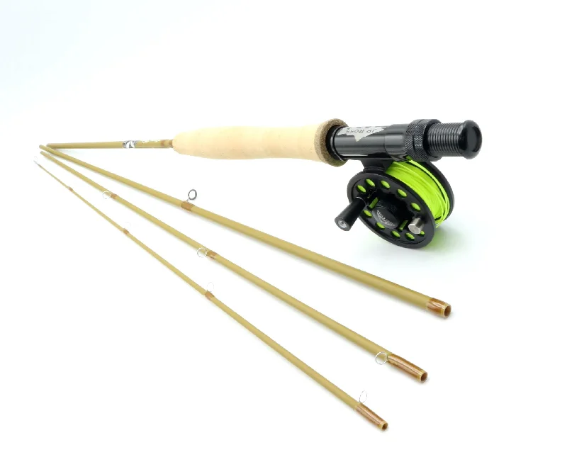 Fishing Rod for Riverbank Fishing-Beaver Meadow S-Glass Adams Rod and Outfit