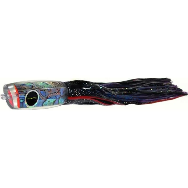 High-Quality Lures-Black Bart 1656 Angle Medium Heavy Tackle Lure - Black Red/Purple Blue Fleck