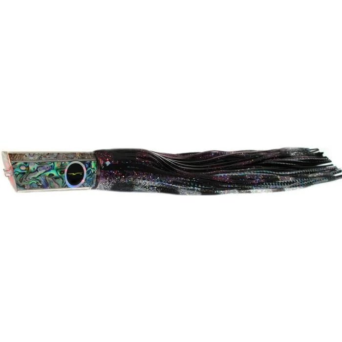 Fishing Lures for Trout-Black Bart Kona Classic Tube Medium Heavy Tackle Lure - Purple/Black Dot