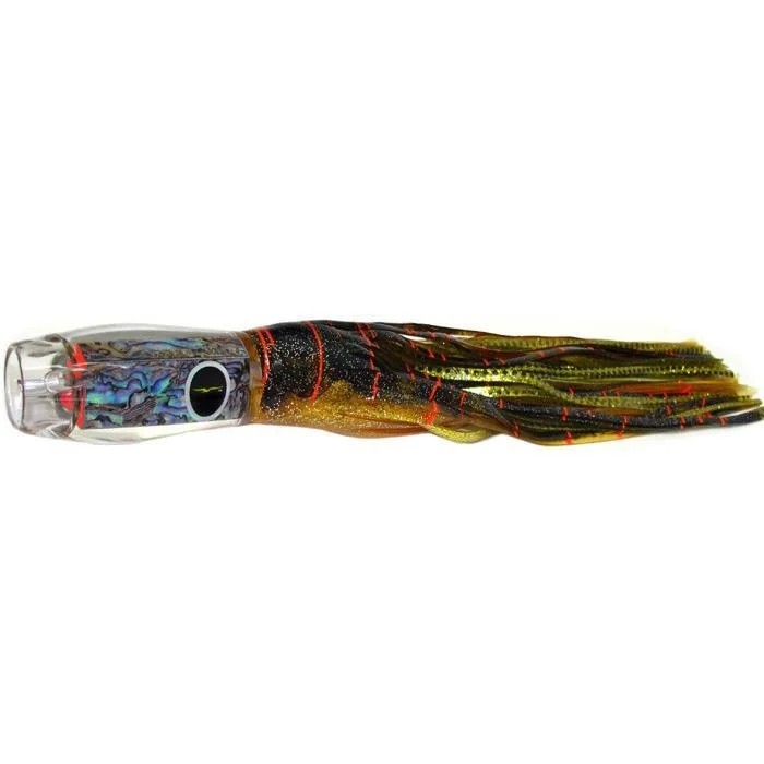 Floating Lures-Black Bart Kona ProJet Medium Heavy Tackle Lure - Brown Gold Orange/Gold Dot