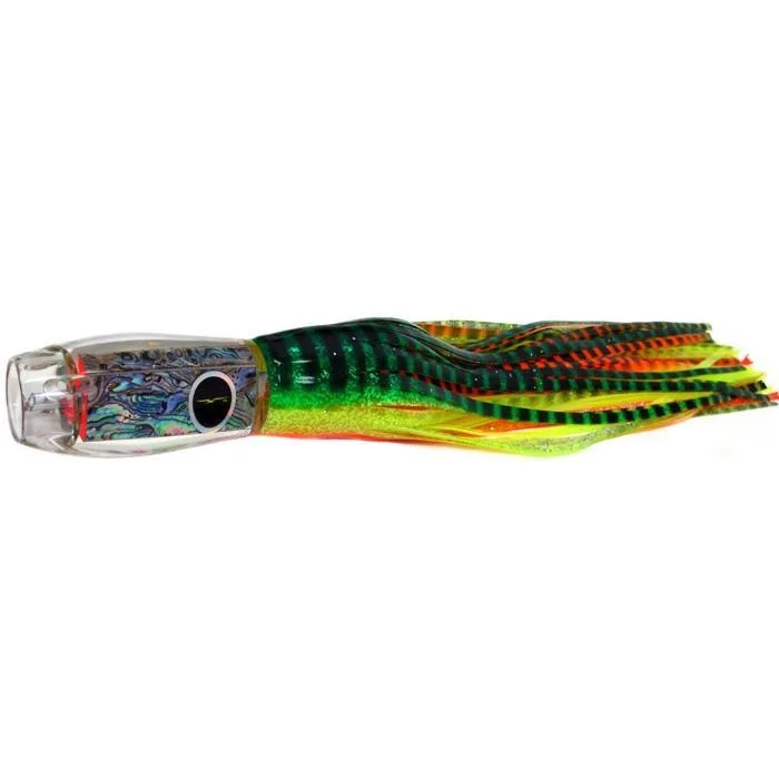 Fishing Lures for Bass-Black Bart Kona ProJet Medium Heavy Tackle Lure - Green Orange Tiger/Yellow Tiger