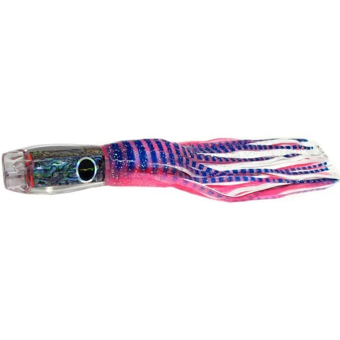 Natural Looking Lures-Black Bart Kona ProJet Medium Heavy Tackle Lure - Pink Tiger/White