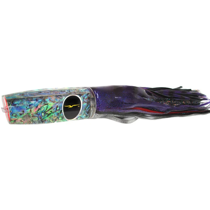 Lures for Inshore Fishing-Black Bart Madeira Mama Heavy Tackle Lure - Purple/Black Dot