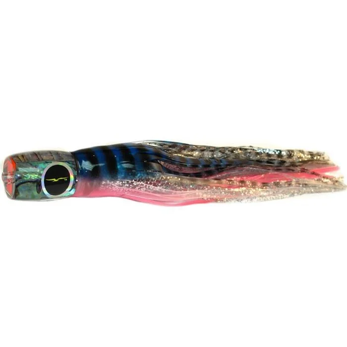 Natural Color Lures-Black Bart Mahi Candy Medium Tackle Lure - Blue Pink Tiger/Silver Tiger