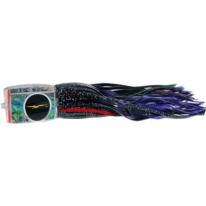 Fishing Lures for Snapper-Black Bart Marlin Candy Medium Heavy Tackle Lure - Black/Purple Fleck