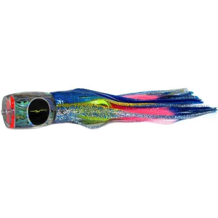 Hard Body Lures-Black Bart Marlin Candy Medium Heavy Tackle Lure - Blue Yellow/Rainbow