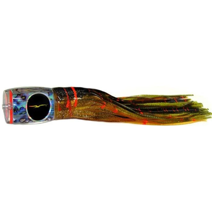 Crankbait Lures-Black Bart Marlin Candy Medium Heavy Tackle Lure - Brown Gold Orange/Gold Dot