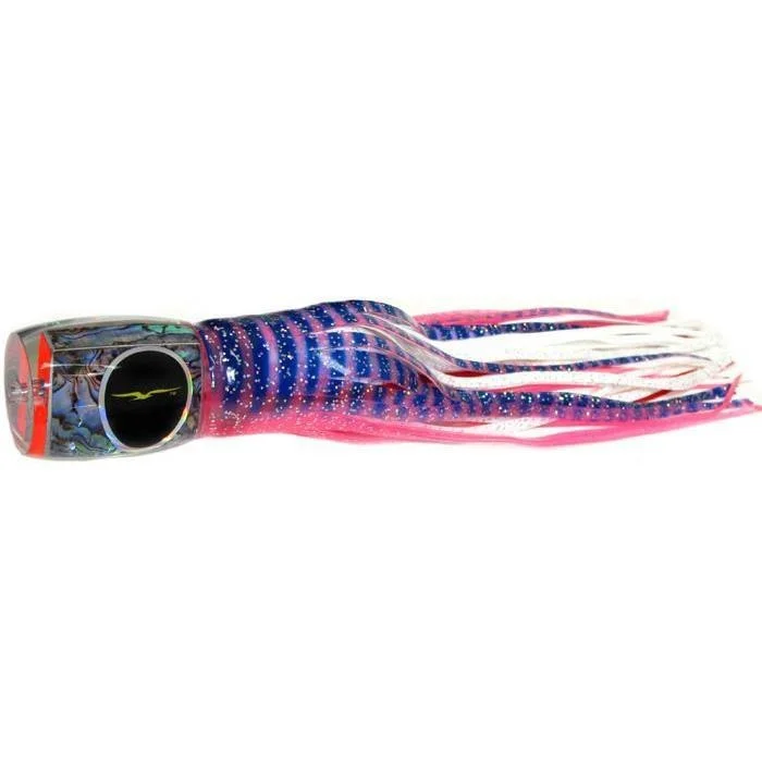 Jigging Lures-Black Bart Marlin Candy Medium Heavy Tackle Lure - Pink Tiger/White