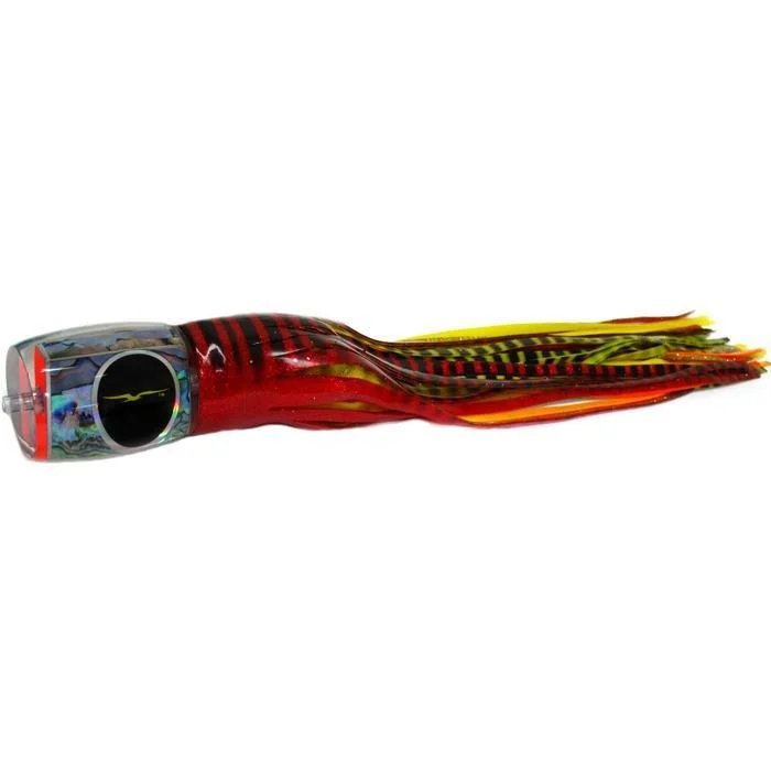 Saltwater Jerkbait Lures-Black Bart Marlin Candy Medium Heavy Tackle Lure - Red Tiger/Yellow Tiger