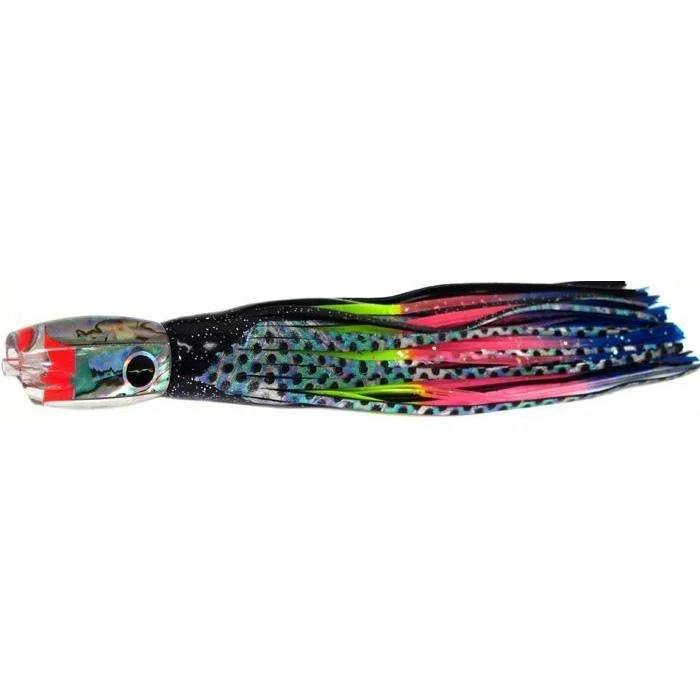 Heavy-Duty Lures-Black Bart Pelagic Breakfast Light Tackle Lure - Black Dot/Rainbow