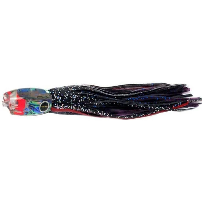 Small Jigging Lures-Black Bart Pelagic Breakfast Light Tackle Lure - Black/Purple Fleck