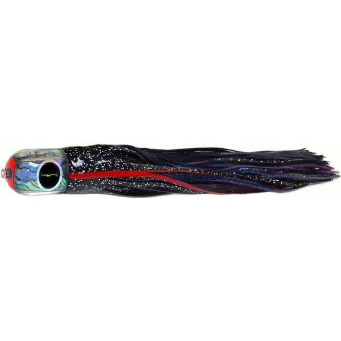 Big Game Lures-Black Bart Punisher Medium Heavy Tackle Lure - Black Red/Purple Fleck