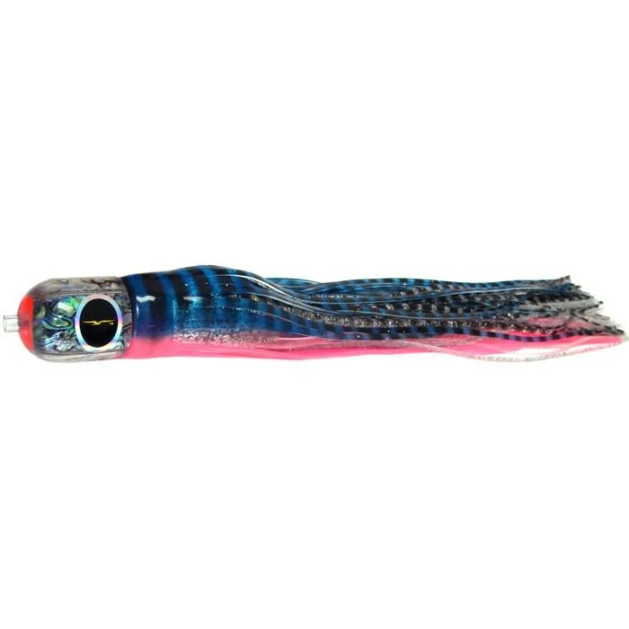 Plastic Crawfish Lures-Black Bart Punisher Medium Heavy Tackle Lure - Blue Pink Tiger/Silver Tiger