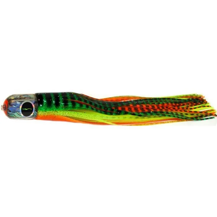 Freshwater Soft Lures-Black Bart Punisher Medium Heavy Tackle Lure - Green Orange Tiger/Orange Yellow Tiger