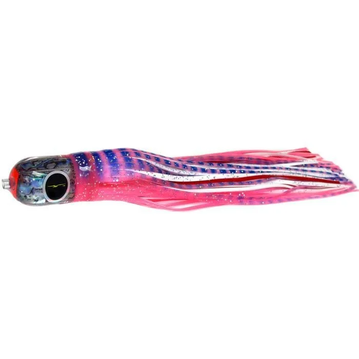 Deep Diving Lures-Black Bart Punisher Medium Heavy Tackle Lure - Pink Tiger/White