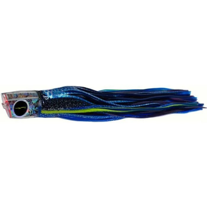 Inline Spinner Lures-Black Bart RPP Medium Heavy Tackle Lure - Black Blue Dot/Purple Fleck