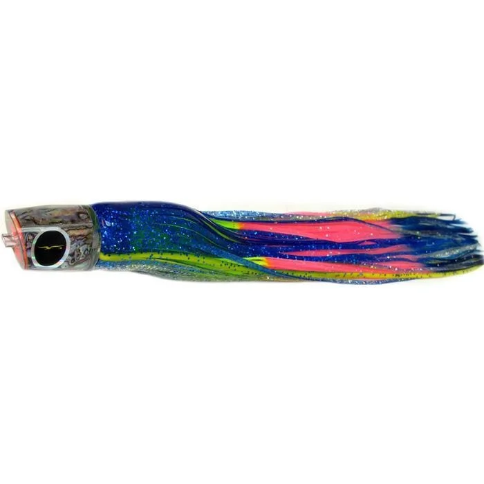 Steelhead Lures-Black Bart RPP Medium Heavy Tackle Lure - Blue Yellow/Rainbow