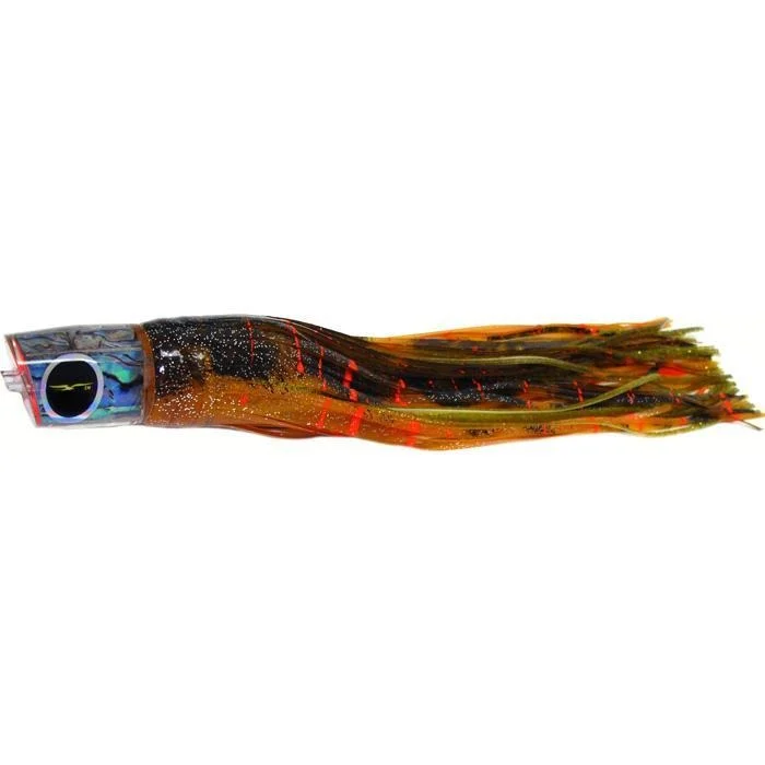 Spinner Lures-Black Bart RPP Medium Heavy Tackle Lure - Brown Gold Orange/Gold Dot