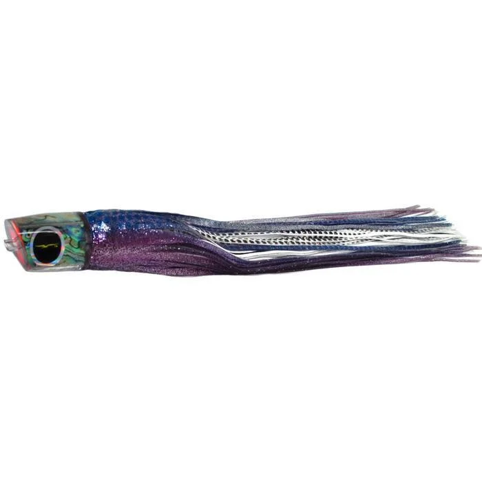 Paddle Tail Lures-Black Bart RPP Medium Heavy Tackle Lure - Purple Blue Dot/White Dot