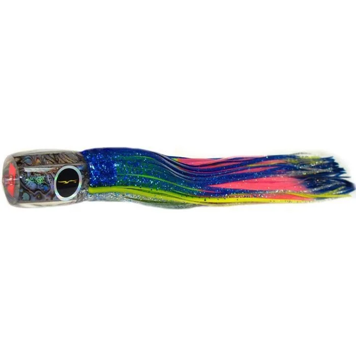 Scented Fishing Lures-Black Bart Striper Candy Medium Heavy Tackle Lure - Blue Yellow/Rainbow