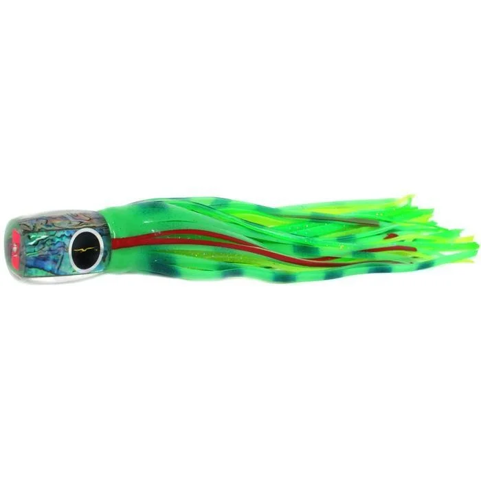 Fishing Lures for Salmon-Black Bart Striper Candy Medium Heavy Tackle Lure - Glow/Green Chartreuse