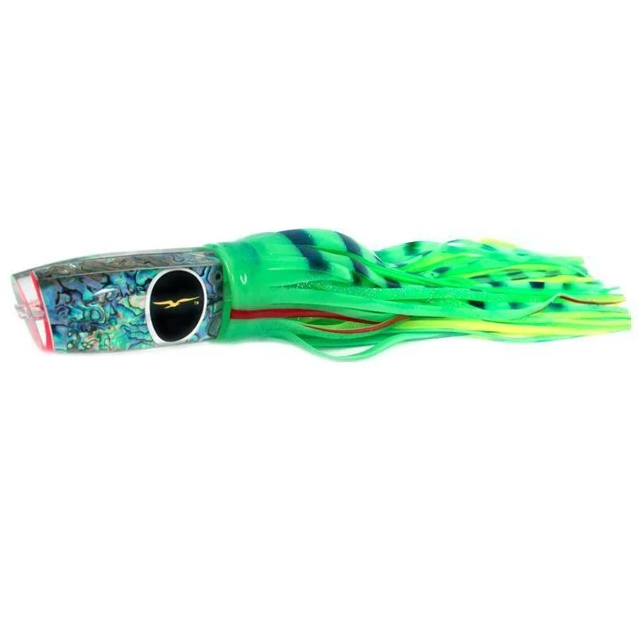 Freshwater Soft Lures-Black Bart Super Plunger Heavy Tackle Lure - Glow/Green Chartreuse