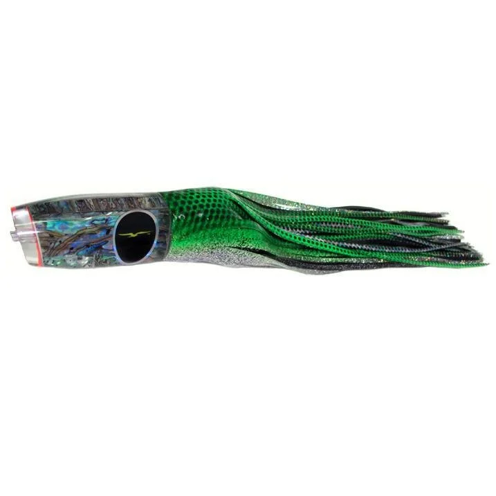 Metal Lures-Black Bart Super Plunger Heavy Tackle Lure - Green Dot/Black Dot