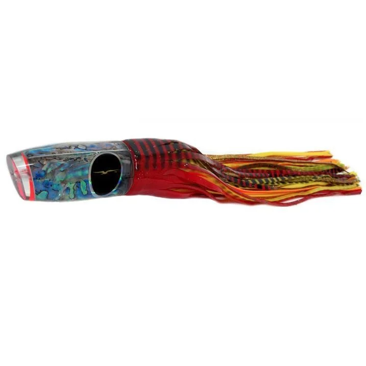 Popper Lures-Black Bart Super Plunger Heavy Tackle Lure - Red Tiger/Yellow Tiger