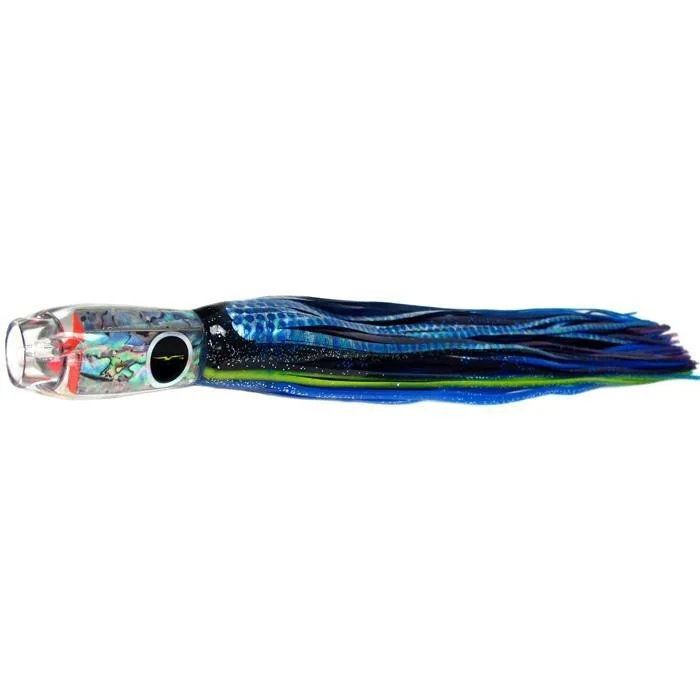 Fishing Lures for Trout-Black Bart Super ProJet Medium Heavy Tackle Lure - Black Blue Dot/Purple Fleck