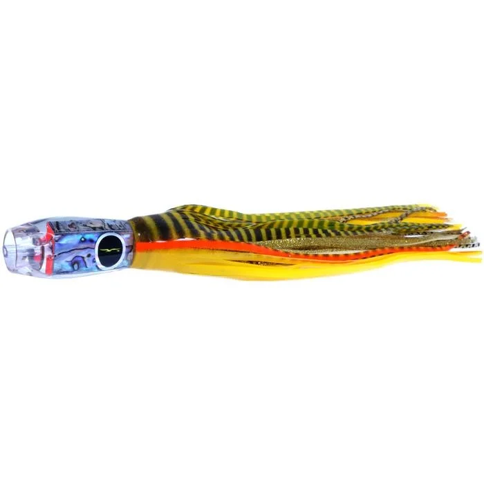 Multi-Color Lures-Black Bart Super ProJet Medium Heavy Tackle Lure - Yellow Tiger/Gold Dot