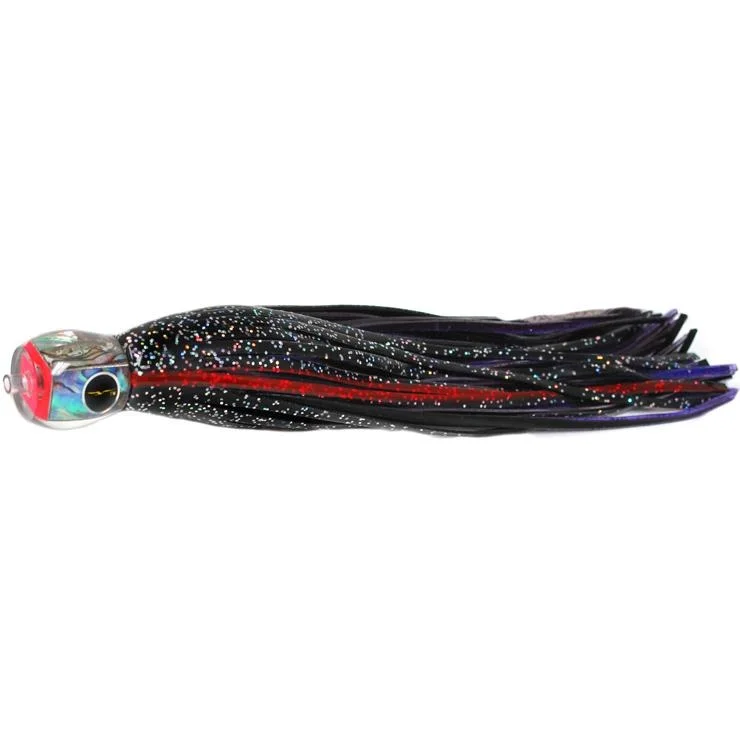 Jerkbait Lures-Black Bart Tuna Candy Light Tackle Lure - Black Red/Purple Fleck