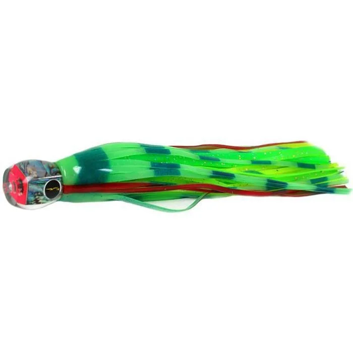 Large Crankbait Lures-Black Bart Tuna Candy Light Tackle Lure - Glow/Green Chartreuse Dot