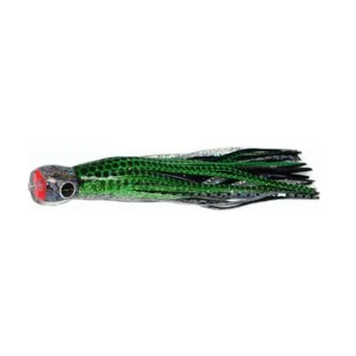 Realistic Action Lures-Black Bart Tuna Candy Light Tackle Lure - Green Dot/Black Dot