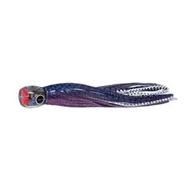 Artificial Shrimp Lures-Black Bart Tuna Candy Light Tackle Lure - Purple Blue Dot/White Dot