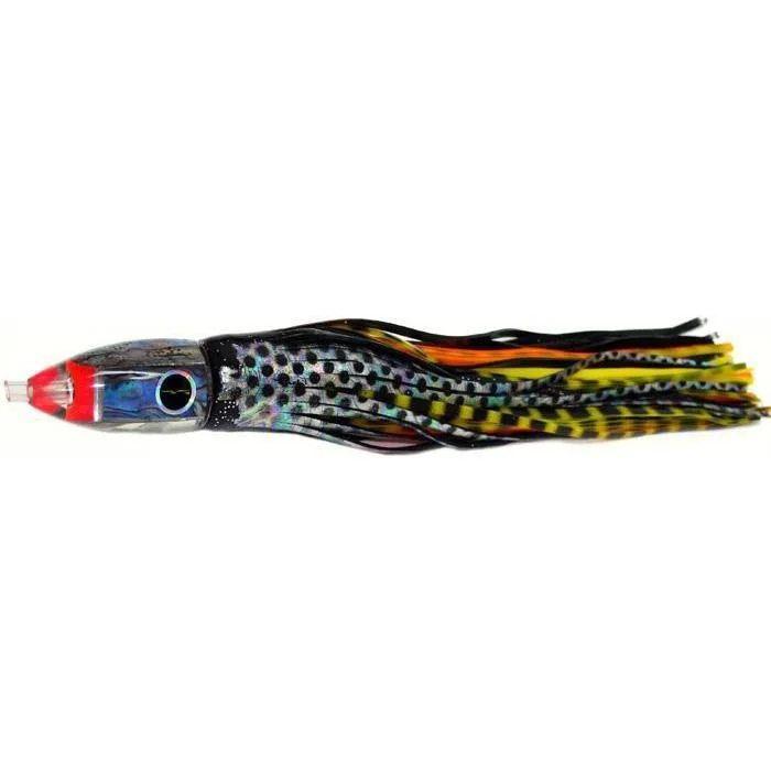 Bass Fishing Lures-Black Bart Tuna XXX Light Tackle Lure - Black Dot/Yellow Tiger