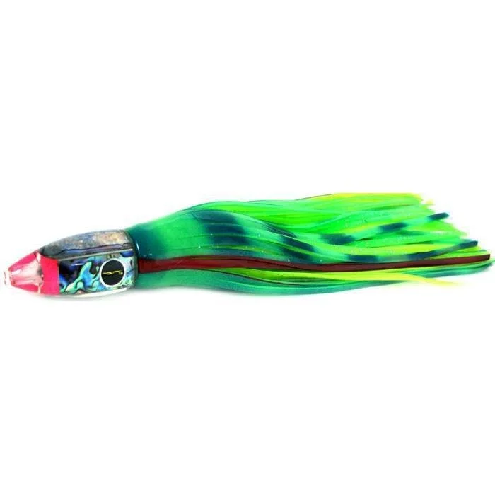 Fishing Lures for Striper-Black Bart Tuna XXX Light Tackle Lure - Glow/Green Chartreuse Dot