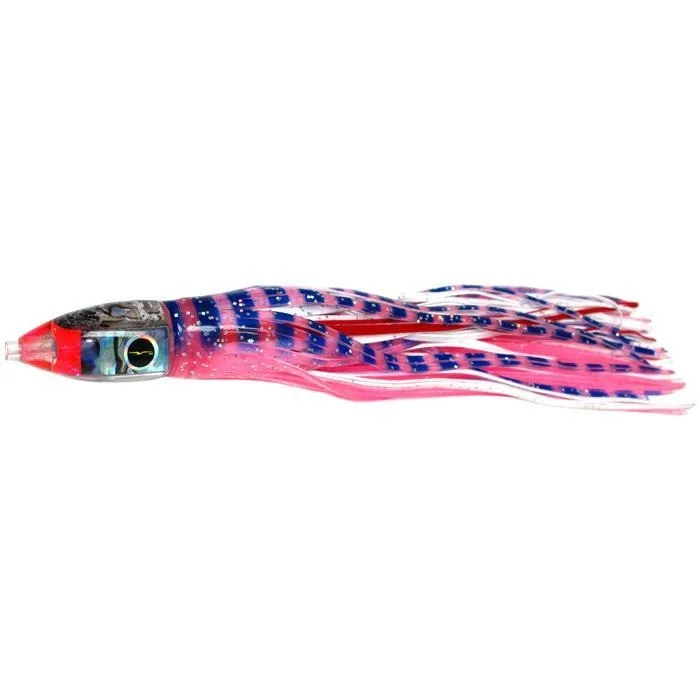 Soft Body Lures-Black Bart Tuna XXX Light Tackle Lure - Pink Tiger/White