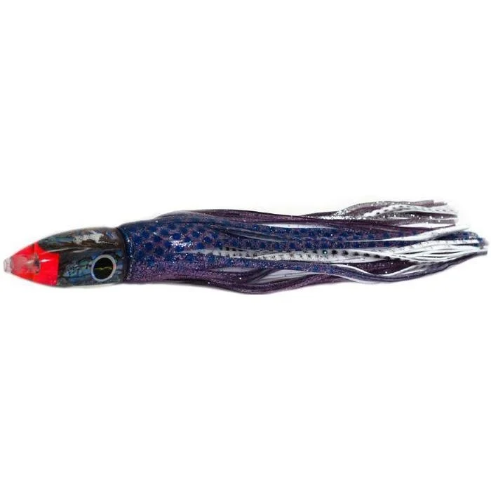 Hard Body Lures-Black Bart Tuna XXX Light Tackle Lure - Purple Blue Dot/White Dot