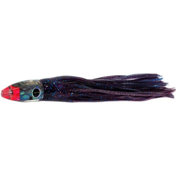 Realistic Fish Imitation Lures-Black Bart Tuna XXX Light Tackle Lure - Purple Blue Fleck/Purple Blue Dot