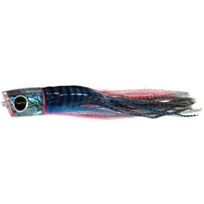 Scented Fishing Lures-Black Bart Warrior Medium Heavy Tackle Lure - Blue Pink Tiger/Silver Tiger