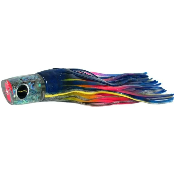 Deepwater Lures-Black Bart Warrior Medium Heavy Tackle Lure - Blue Yellow/Rainbow