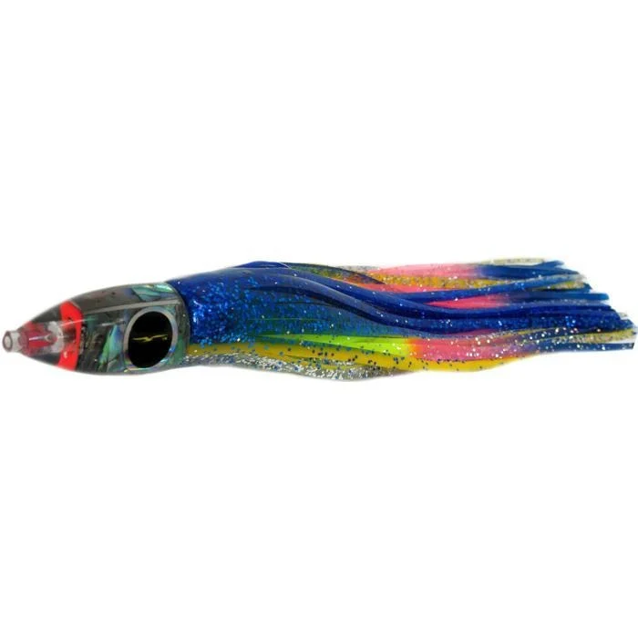 Deepwater Lures-Black Bart Wicked Medium Tackle Lure - Blue Yellow/Rainbow