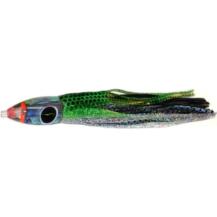 Fishing Lures for Salmon-Black Bart Wicked Medium Tackle Lure - Green Dot/Black Dot