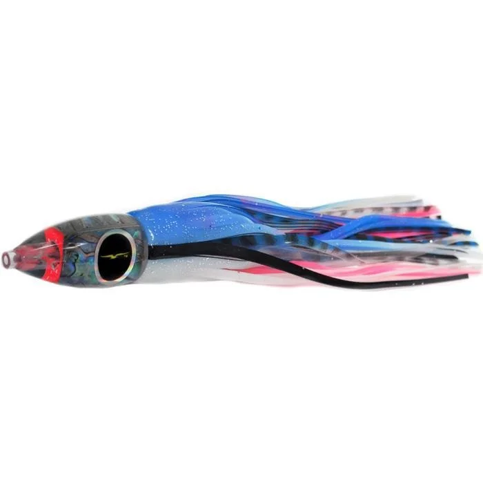 Realistic Crawfish Lures-Black Bart Wicked Medium Tackle Lure - Oceanic Blue/Blue Pink Tiger