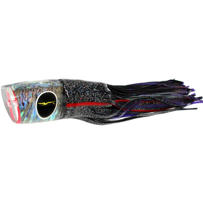 Lures for Saltwater Fishing-Black Bart Zulu Heavy Tackle Lure - Black/Purple Fleck